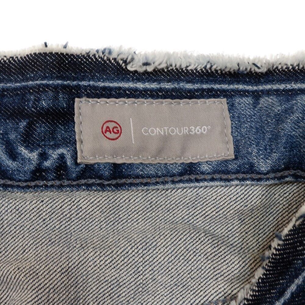 AG Adriano Goldschmied Contour 360 Bermuda Shorts Size 25 Distressed Measure W30 - Picture 6 of 10